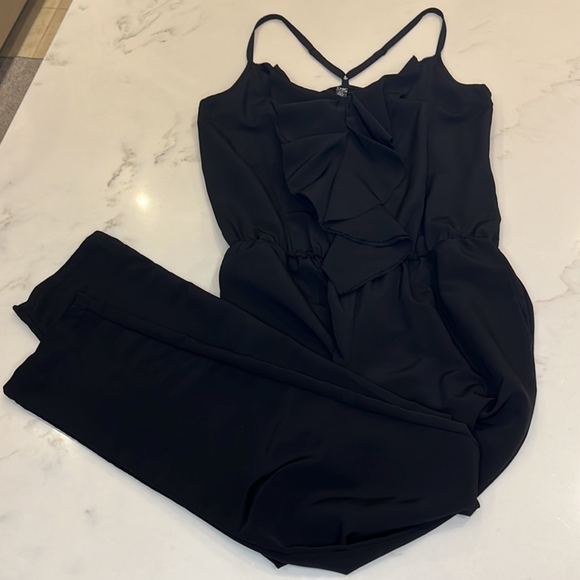 Jacob Black Ruffled Jumpsuit - Picture 7 of 7